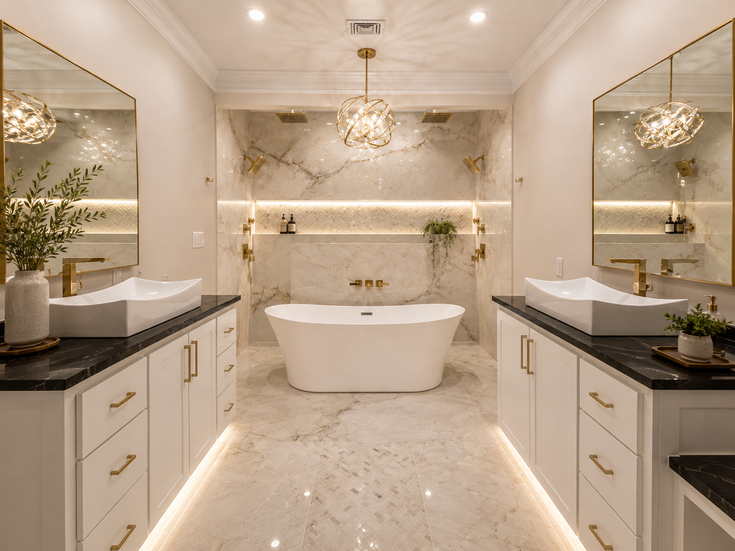 Custom bathroom remodel by Southern Interiors