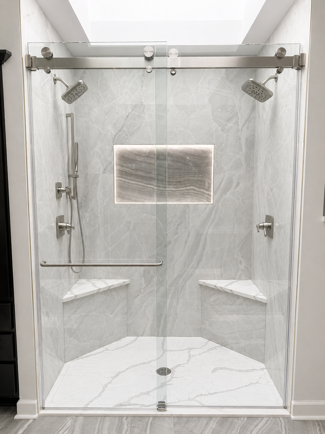 Shower glass enclosures by Southern Interiors